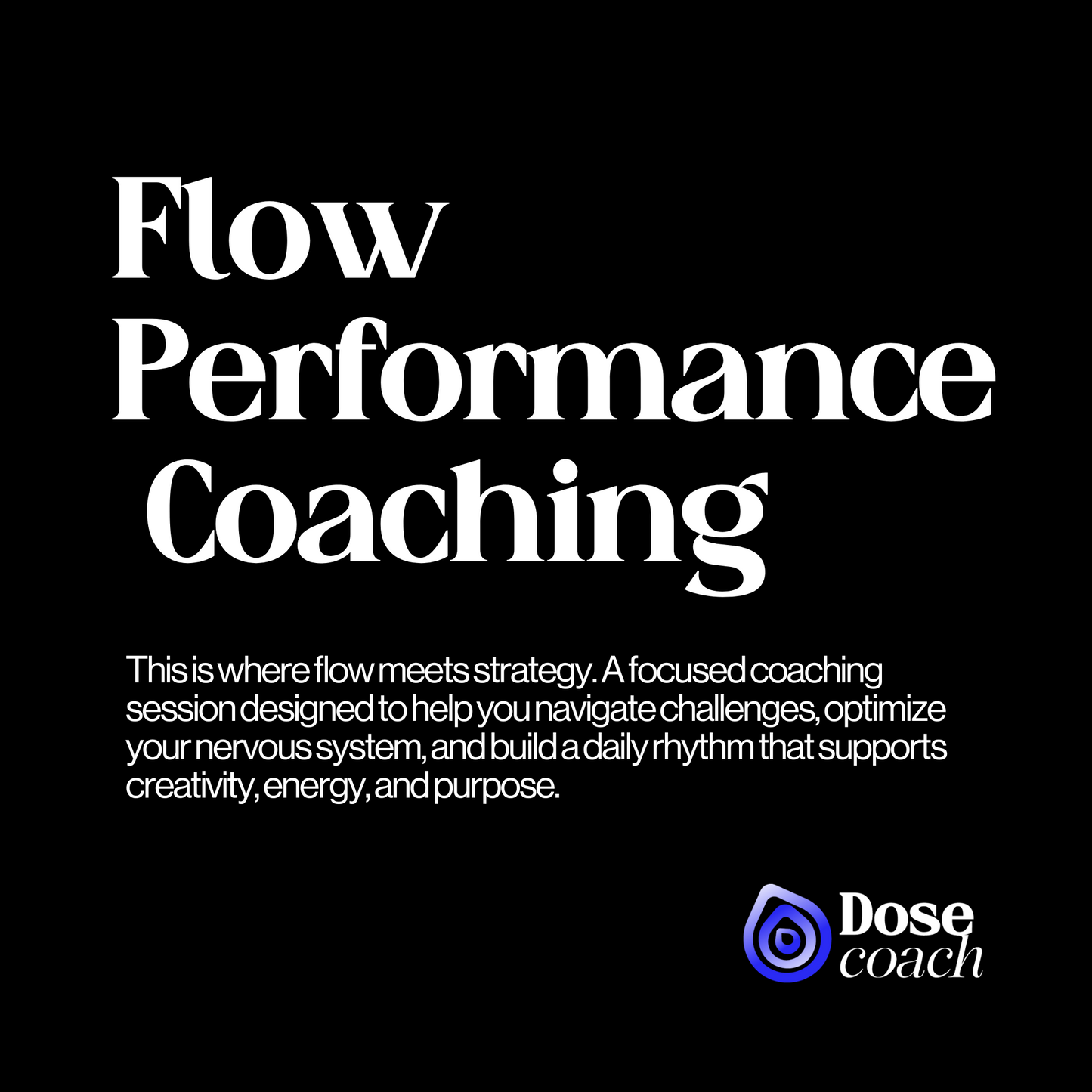 Flow Performance Coaching (60-Min)